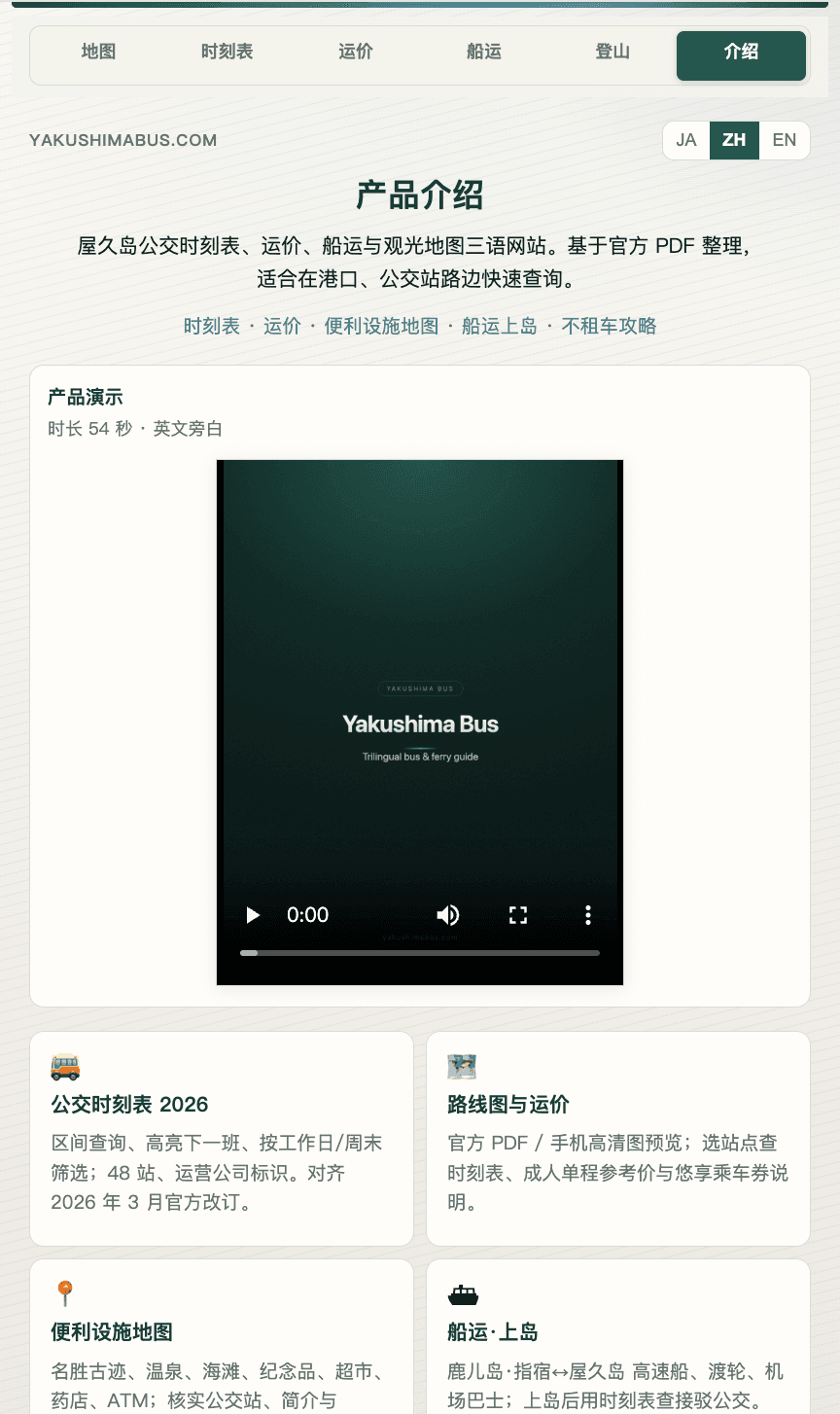 产品概览 · 三语首页